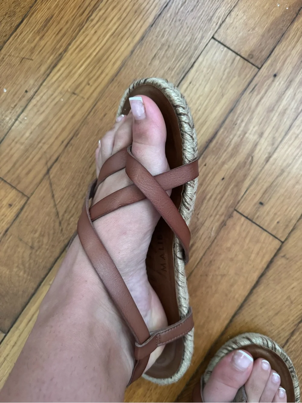 Women's Tan Crisscross Espadrille Sandals